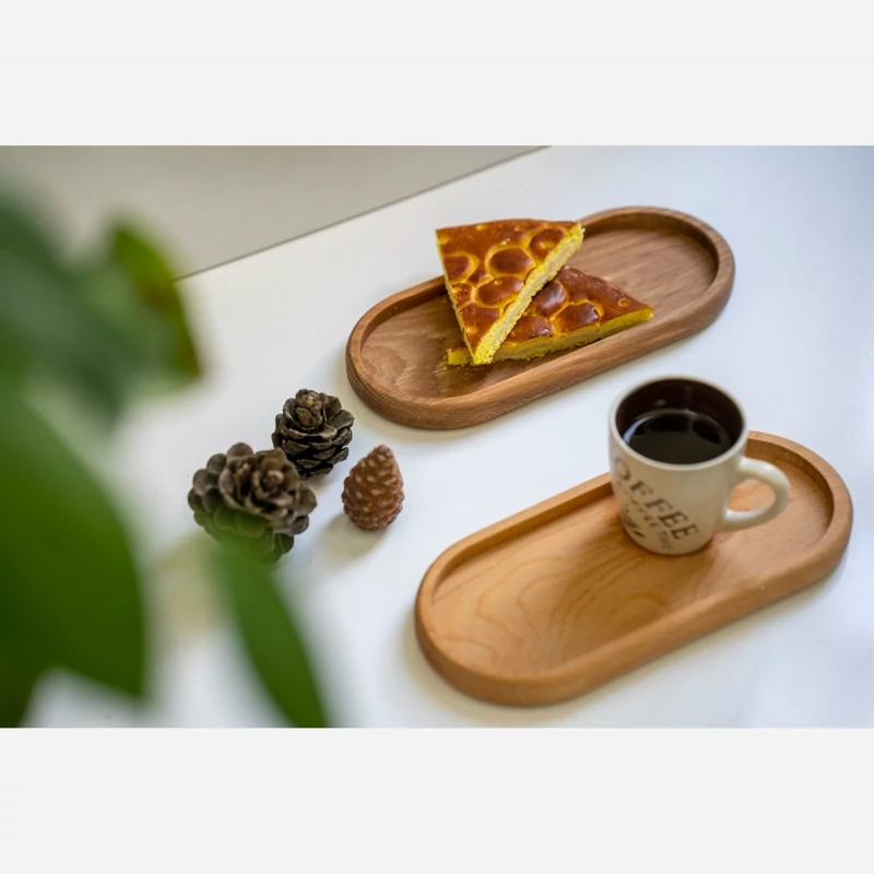 پک 6 عددی سینی چوبی سرو چای و قهوه