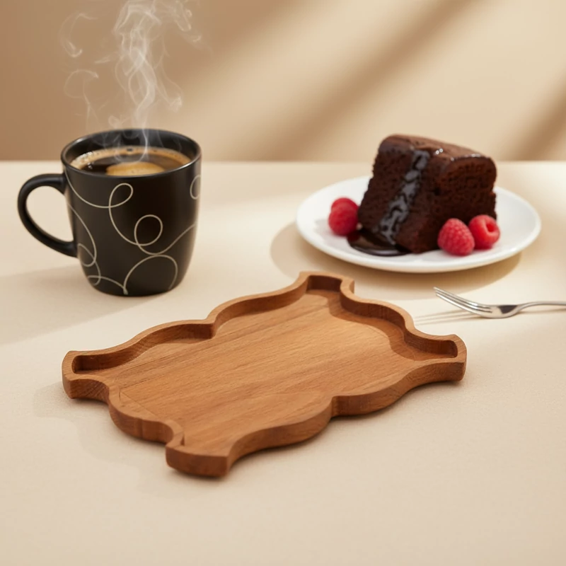 پک 6 عددی سینی سرو چای و قهوه مدل اسلیم