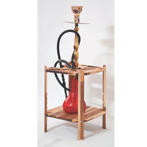 پایه نگهدارنده قلیان به همراه سینی پذیرایی