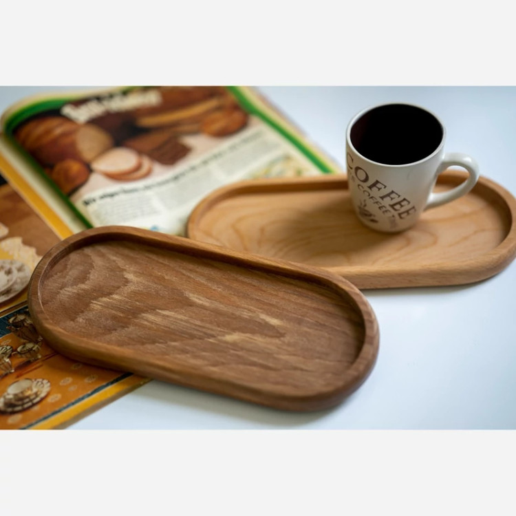 سینی چوبی مناسب سرو اسپرسو و قهوه