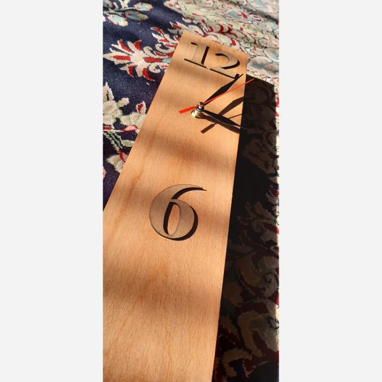 ساعت دیواری چوبی 10*40 کد WA03